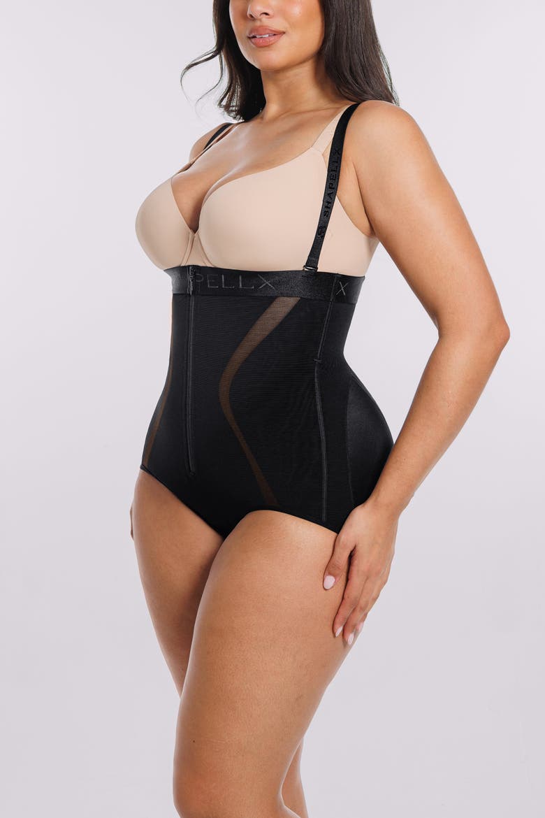Curve Code Airy Comfy Smoothing Brief, Alternate, color, Black