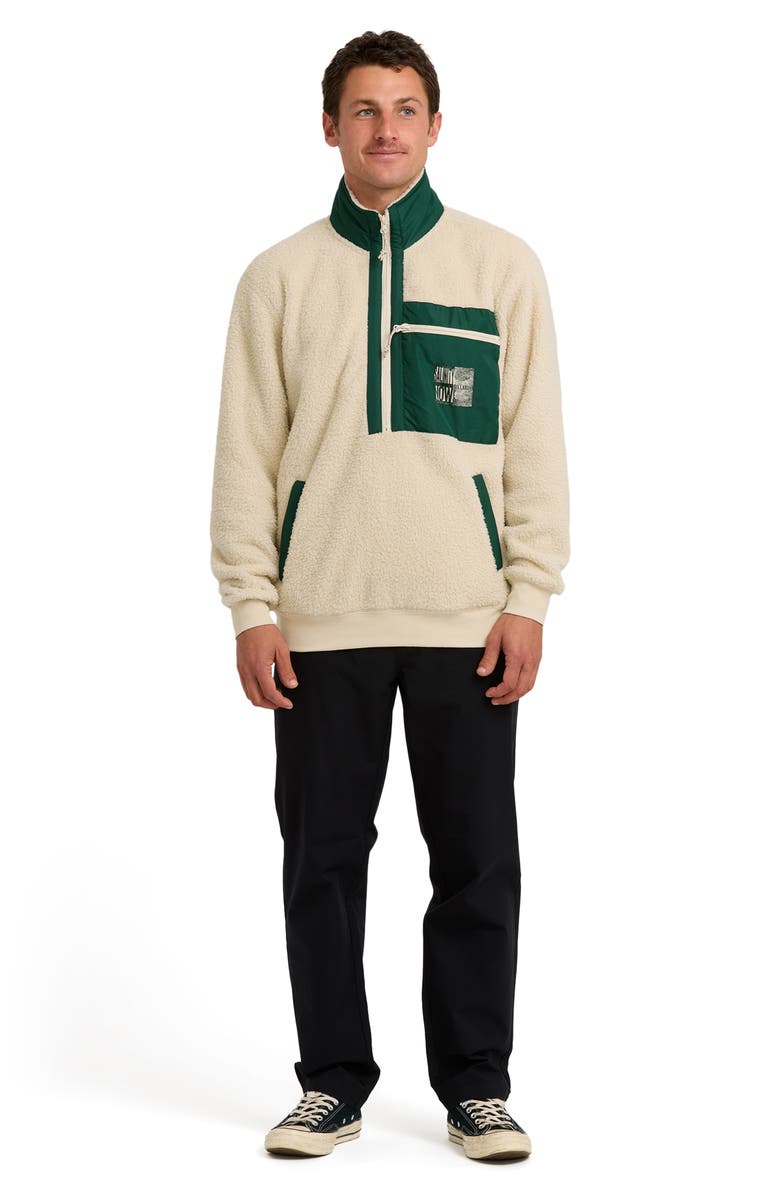 Billabong Salinity Half Zip Fleece Pullover, Alternate, color, Chili