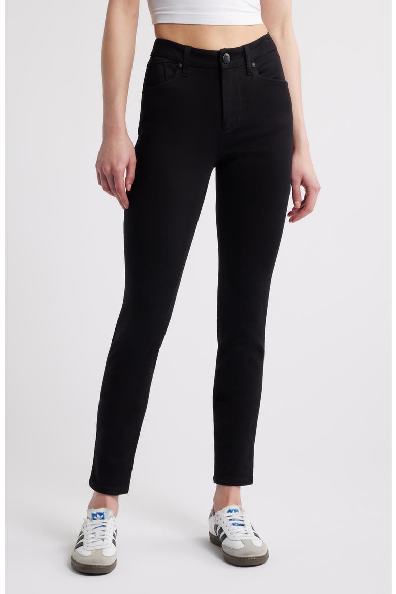 Better Butter High Waist Extralong Skinny Jeans, Main, color, BLACK