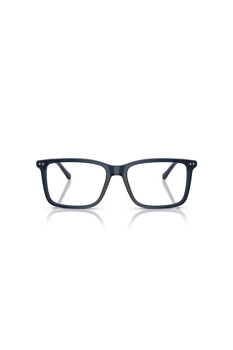 53mm Rectangle optical glasses, Alternate, color, Blue