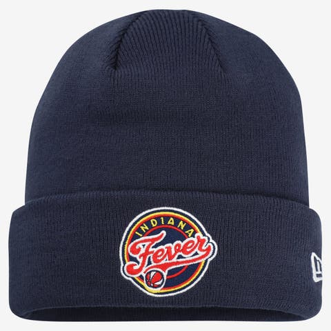 Men's New Era Navy Indiana Fever Cuffed Knit Hat