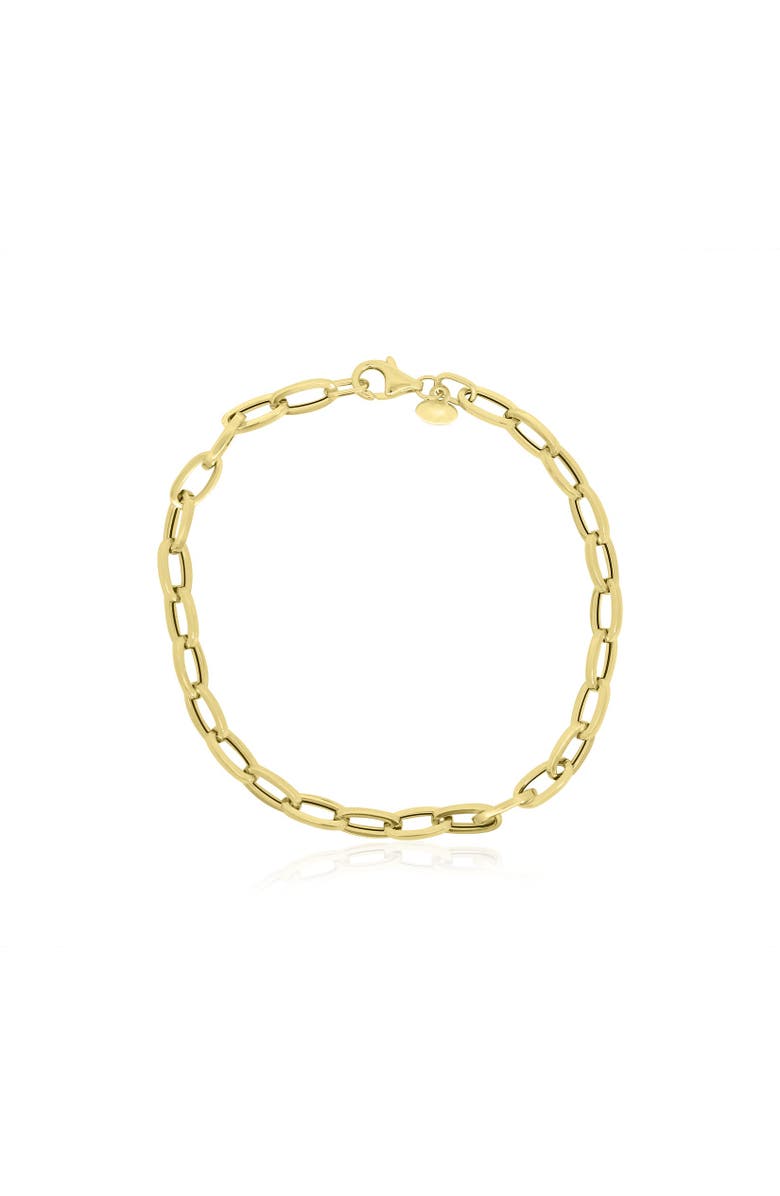 The Lovery Fine Jewelry Gold Round Link Bracelet, Main, color, 14K Yellow Gold