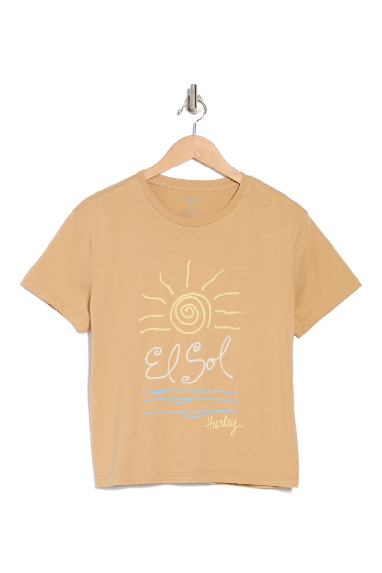 The Sun Graphic T-Shirt, Alternate, color, TAN