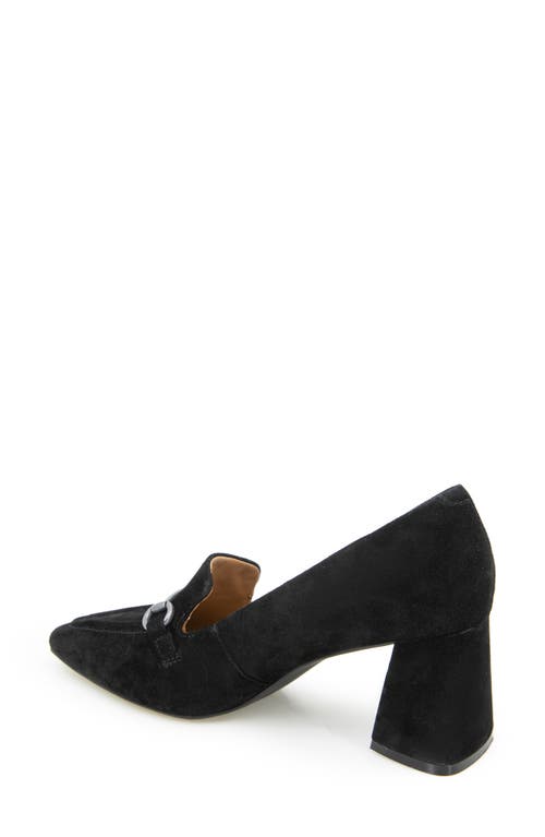 Gentle Souls Dionne Pointed Toe Bit Loafer Pump In Black