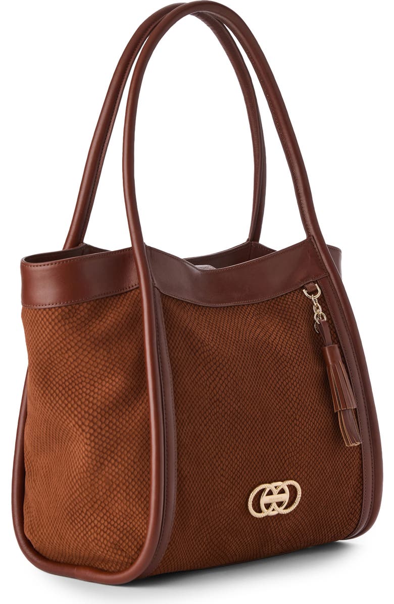 Brahmin Bailee Leather Tote, Alternate, color, Sparkling Cider Deveron