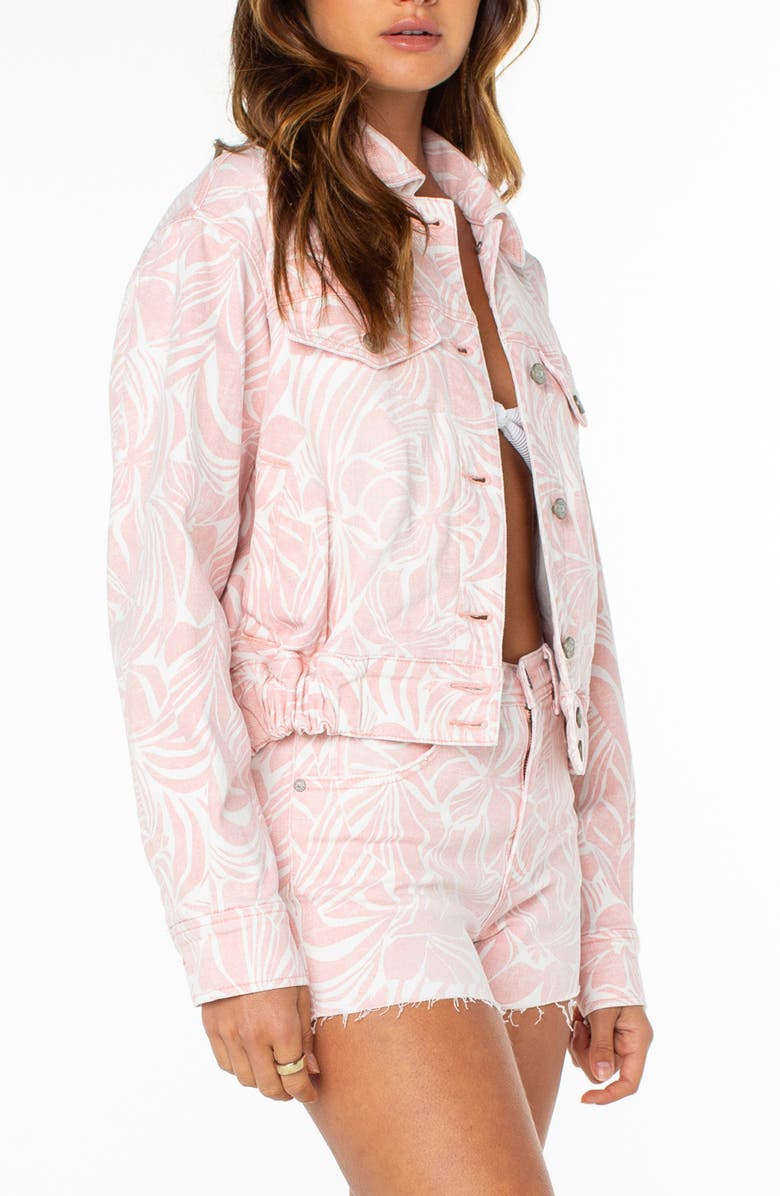 Roxy Up to Putty Denim Jacket, Alternate, color, Murex Shl