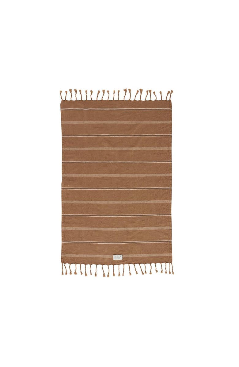 OYOY Kyoto Guest Towel, Main, color, Dark Caramel