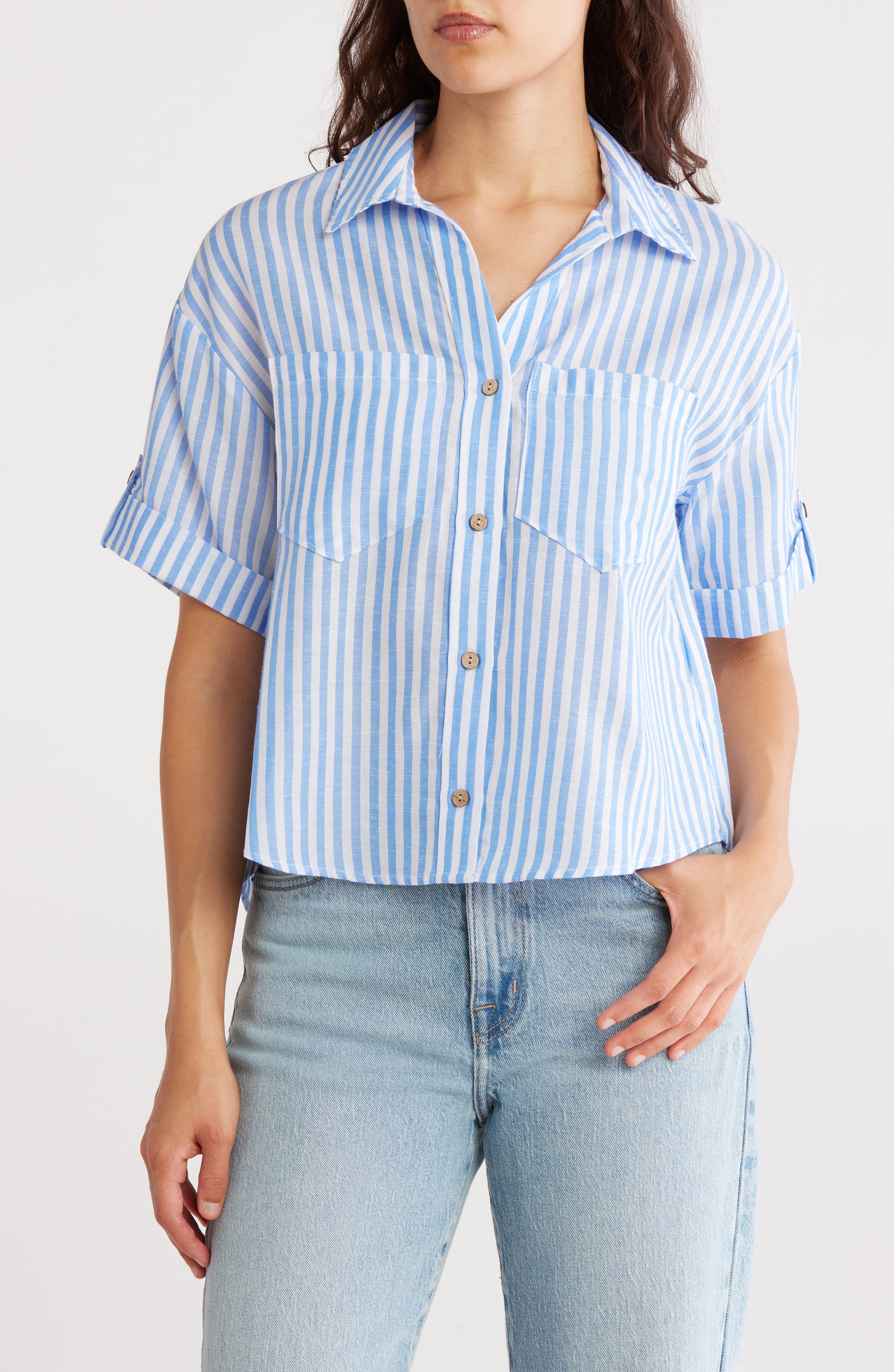 JASON WU Stripe Camp Shirt