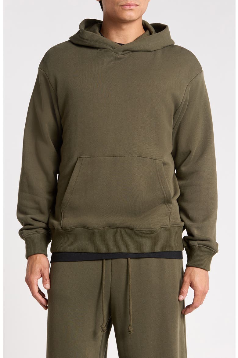French Terry Pullover Hoodie, Main, color, GREEN FOREST