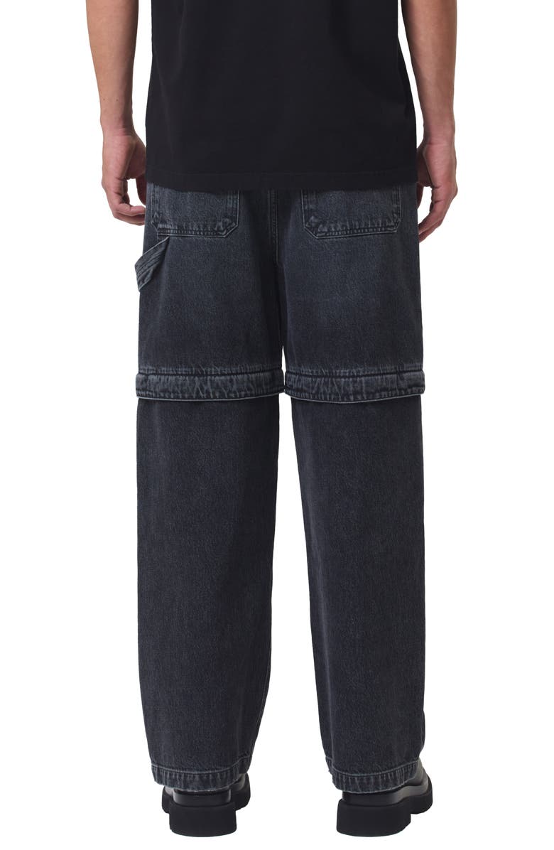 AGOLDE Rosco Relaxed Fit Zip-Off Jeans, Alternate, color,