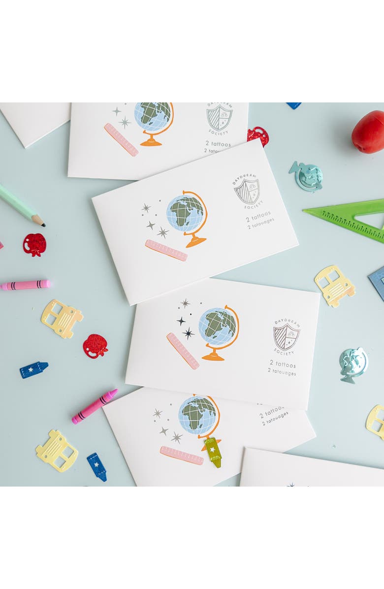 Daydream Society Smarty Pants Party Favor Set - Pack of 2 Tattoos and 4 Sticker Sheets, Alternate, color, Assorted Pre-Pack