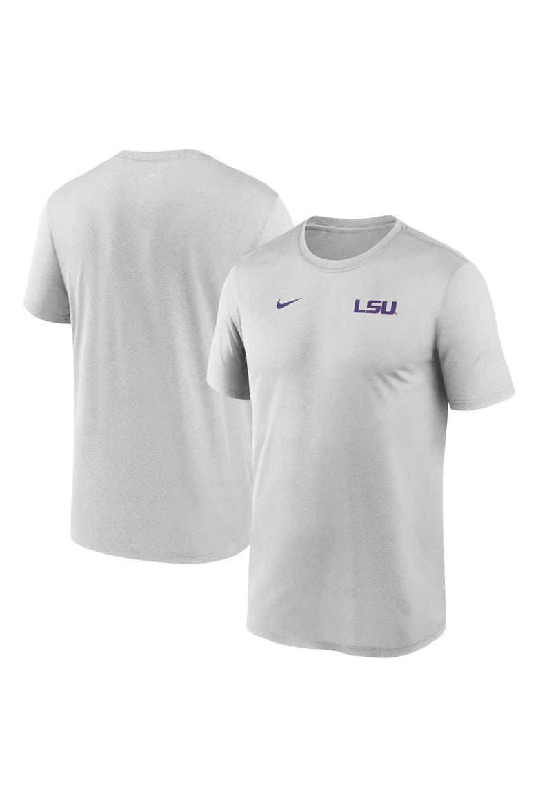 Men's Nike Gray LSU Tigers 2025 Sideline Small Logo Legend Performance T-Shirt, Alternate, color, Gray