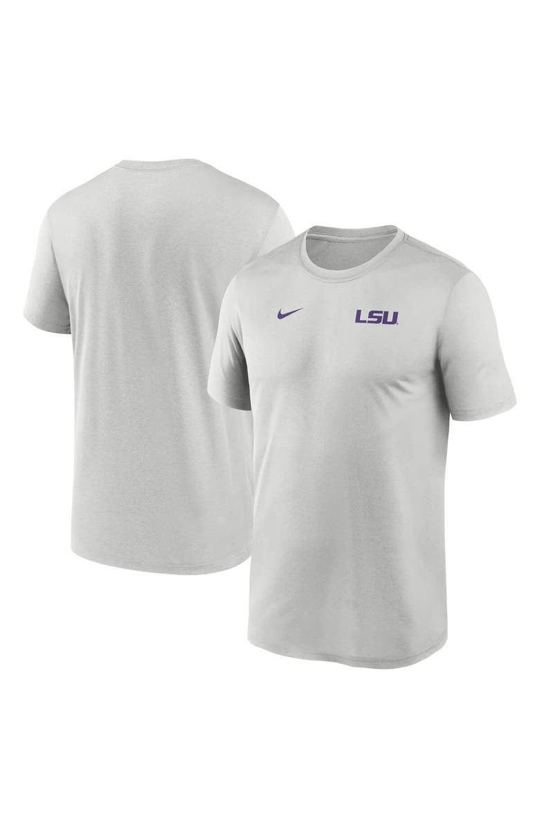 Nike Men's Nike Gray LSU Tigers 2025 Sideline Small Logo Legend Performance T-Shirt, Alternate, color, 