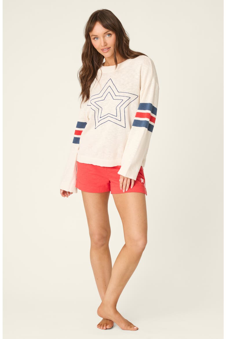 Star Spangled Summer Sweater, Alternate, color, IVORY