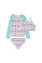 Big Girls 3 Piece UPF 50 Sun Protection Rash Guard Set