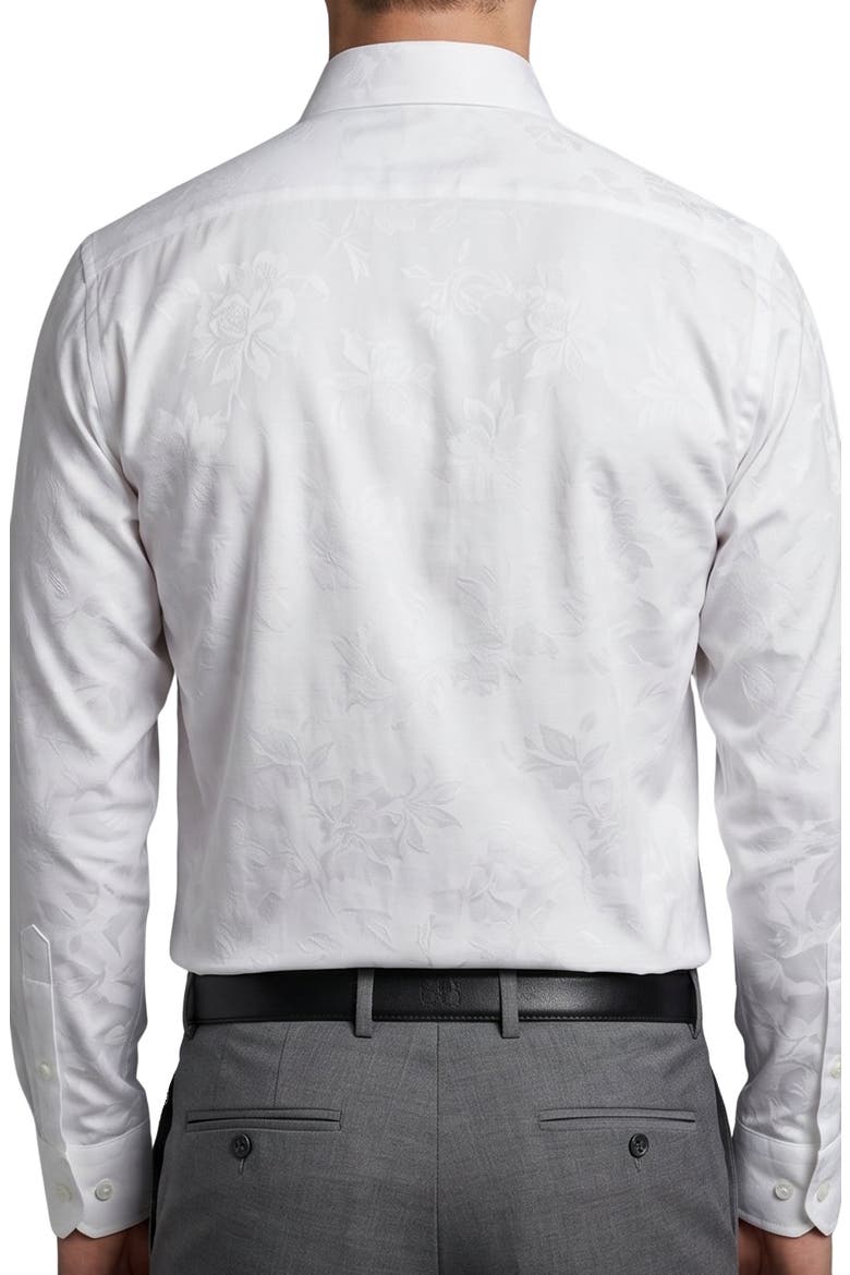 Paisley Tonal Cotton Shirt, Alternate, color, WHITE