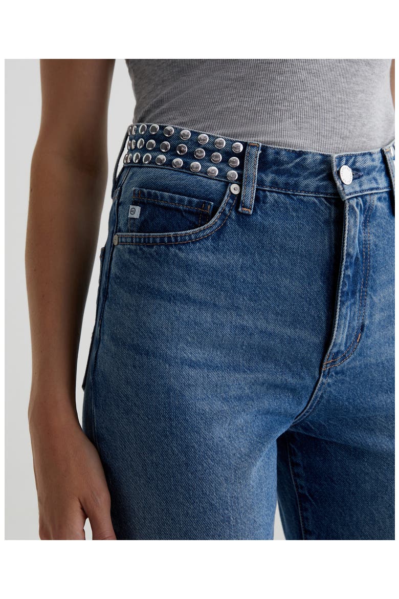 Rian Super High Waist Straight Leg Jeans, Alternate, color, ANGELENO