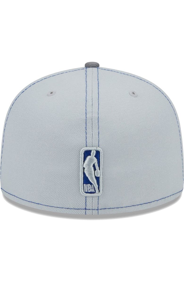 New Era Men's New Era Gray Philadelphia 76ers Color Pop 59FIFTY Fitted Hat, Alternate, color,