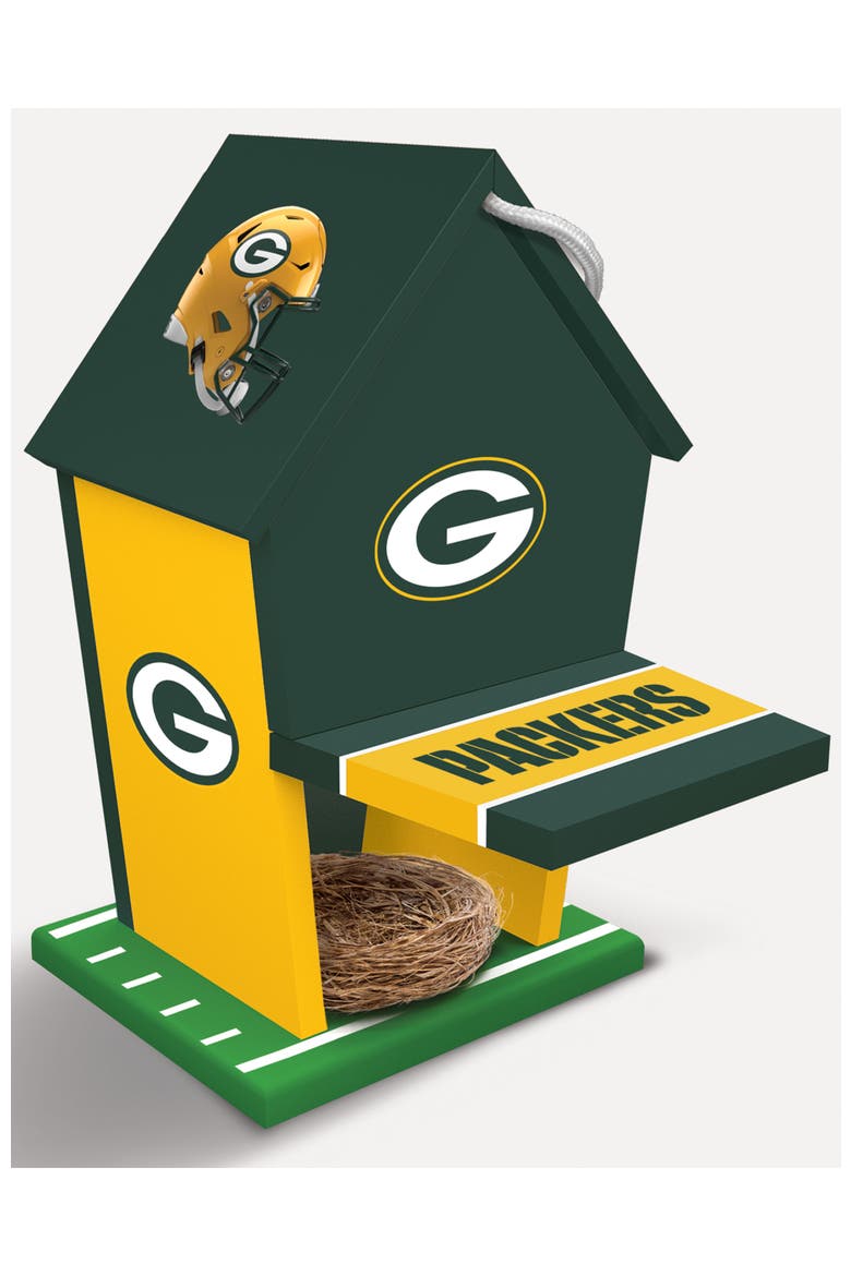 Green Bay Packers Birdhouse, Alternate, color, Multicolor