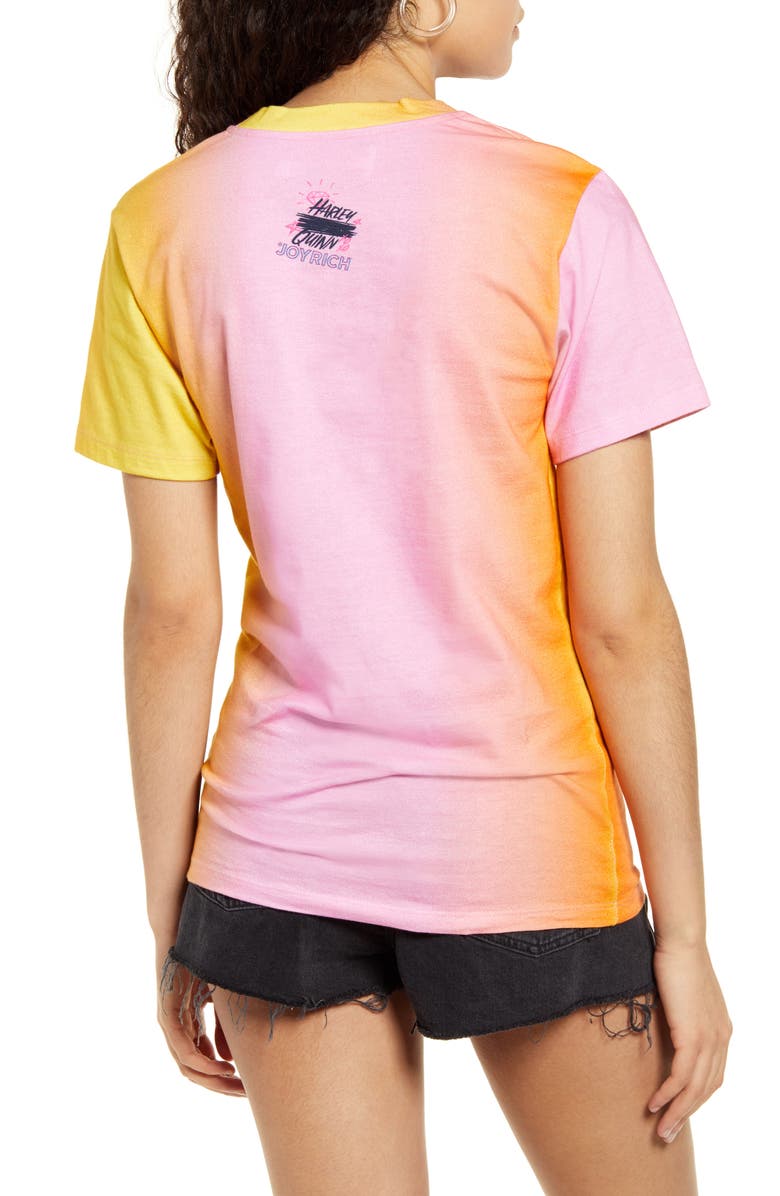 BIRDS OF PREY Harley Quinn Tie Dye Cotton Graphic Tee, Alternate, color, 