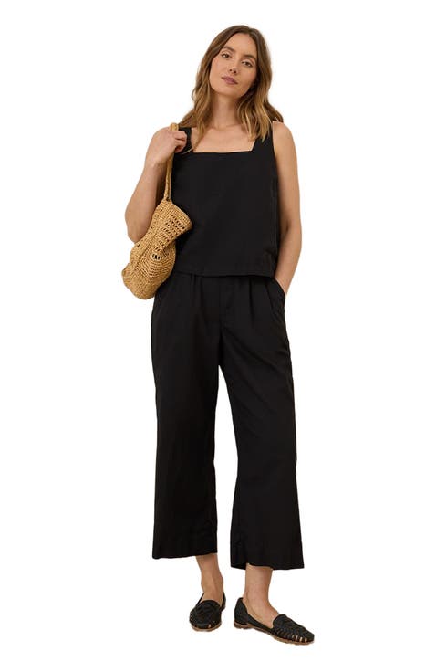 Canopy Linen Pleated Trouser Made with Organic Cotton