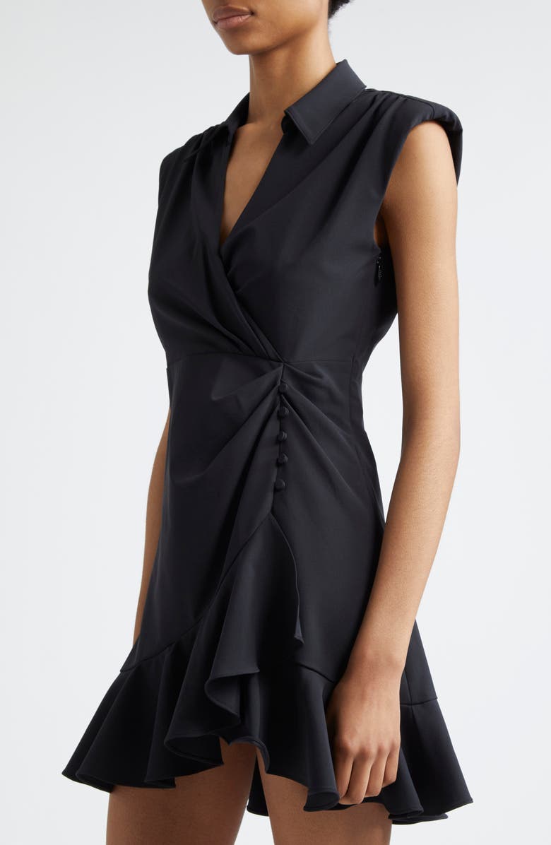 Cinq à Sept Beatrice Cap Sleeve Minidress, Alternate, color, Black