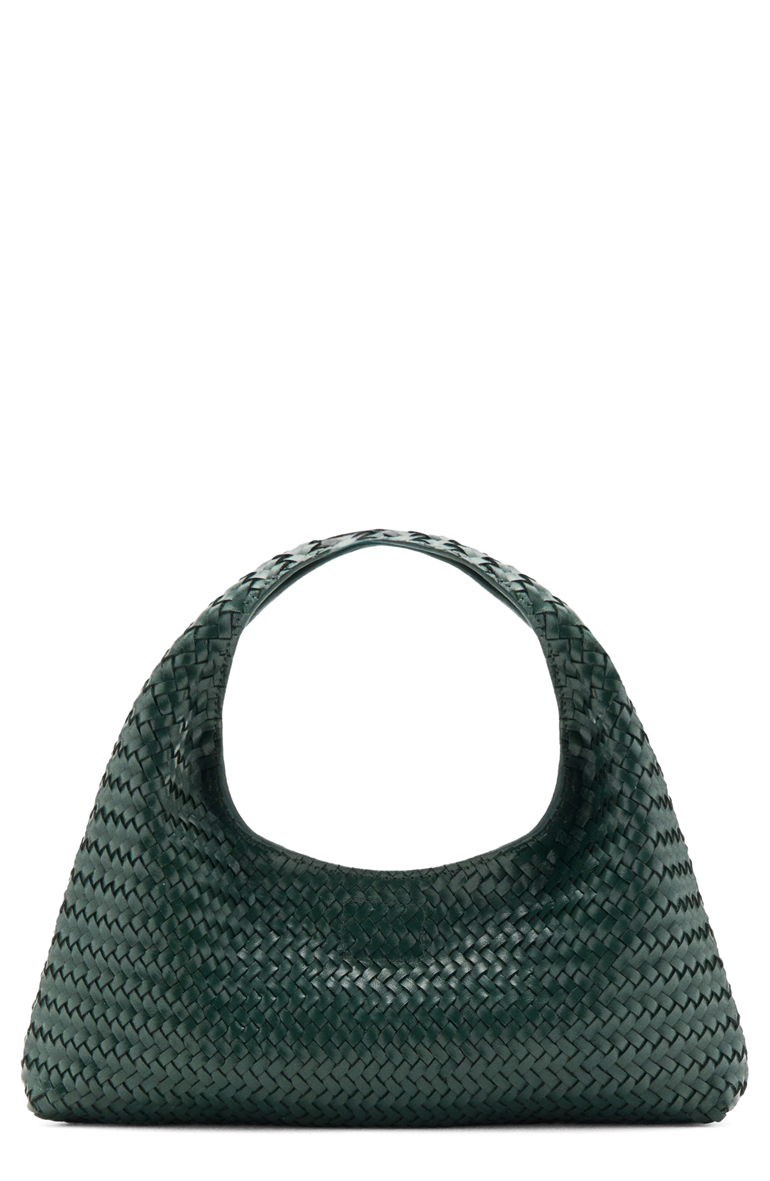 MANGO Mini Braided Leather Bag, Main, color, 