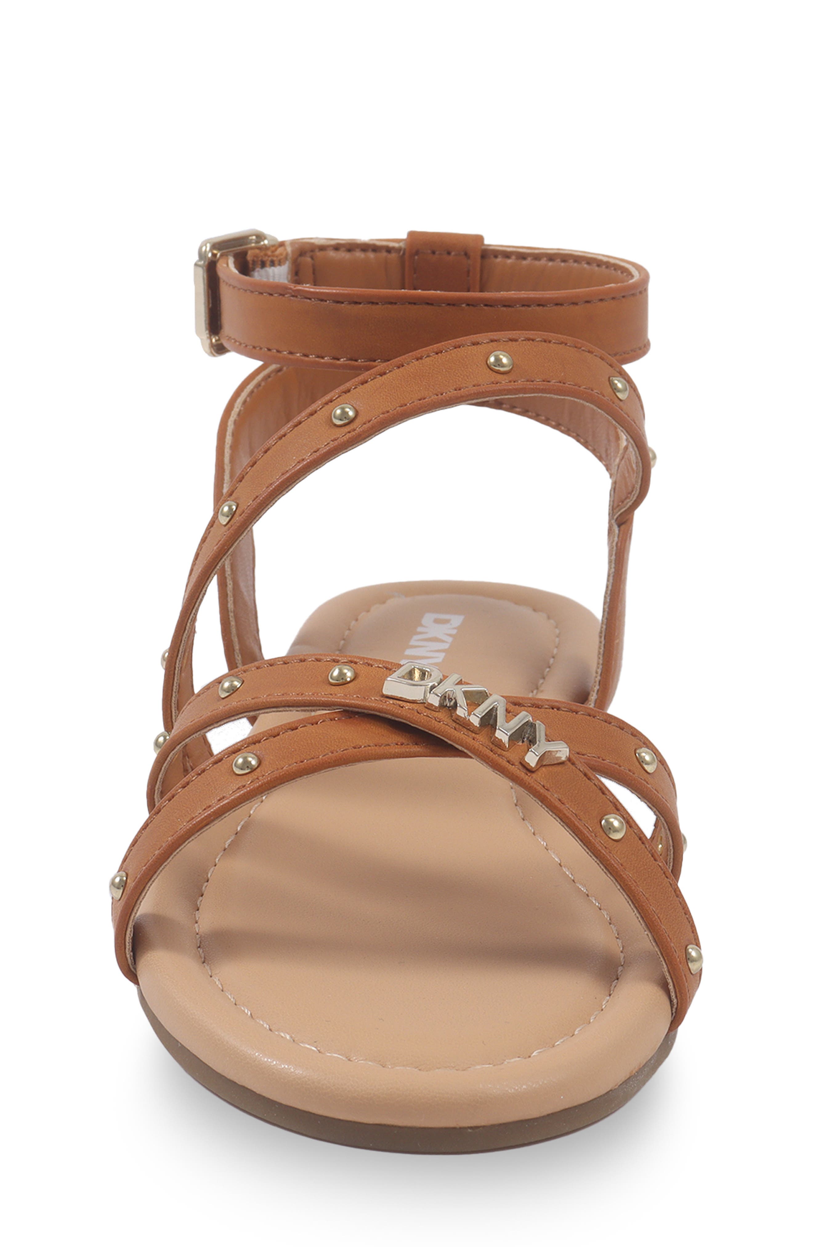 DKNY Cassie Vada Sandal, Alternate, color, Cognac