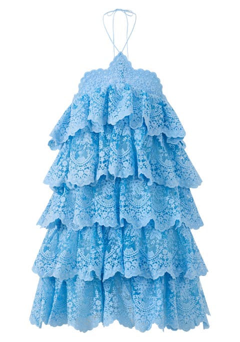 Paloma Lace Frill Mini Dress (Toddler, Little Kid & Big Kid)