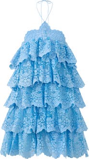 Marlo Kids Paloma Lace Frill Mini Dress