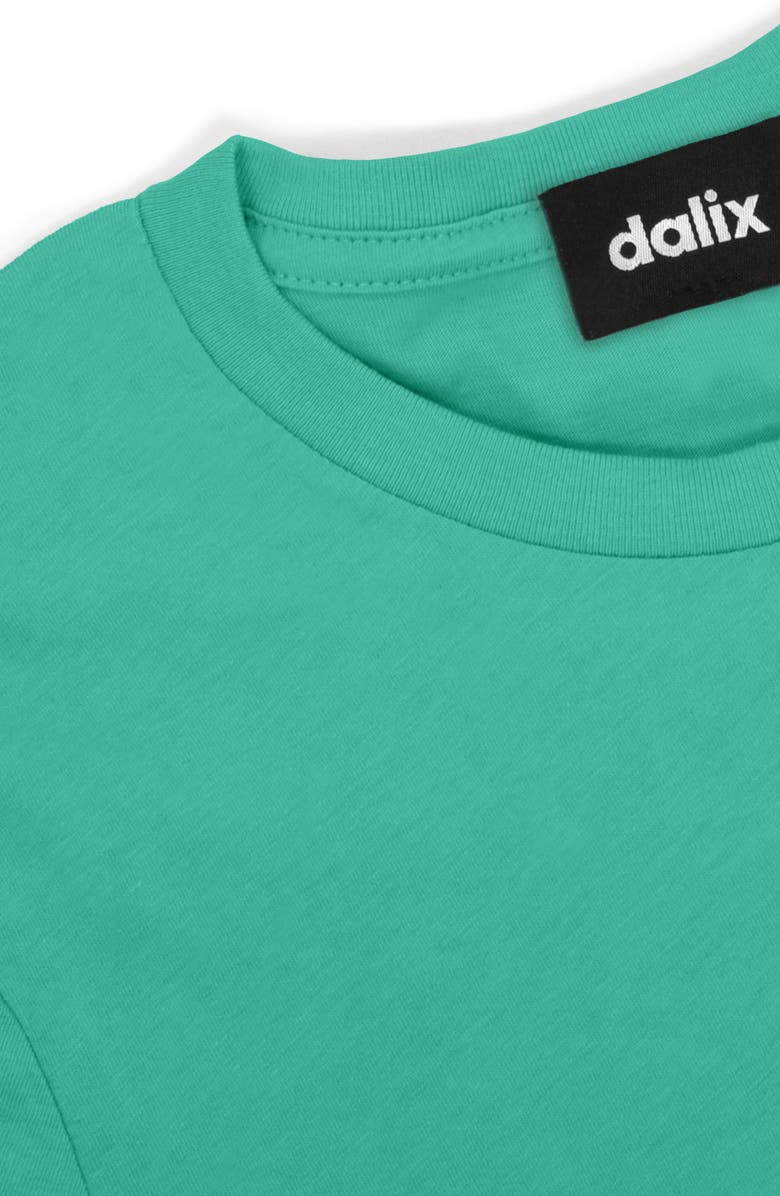 Dalix Womens Lil Coffee Jersey Tee, Alternate, color, Teal
