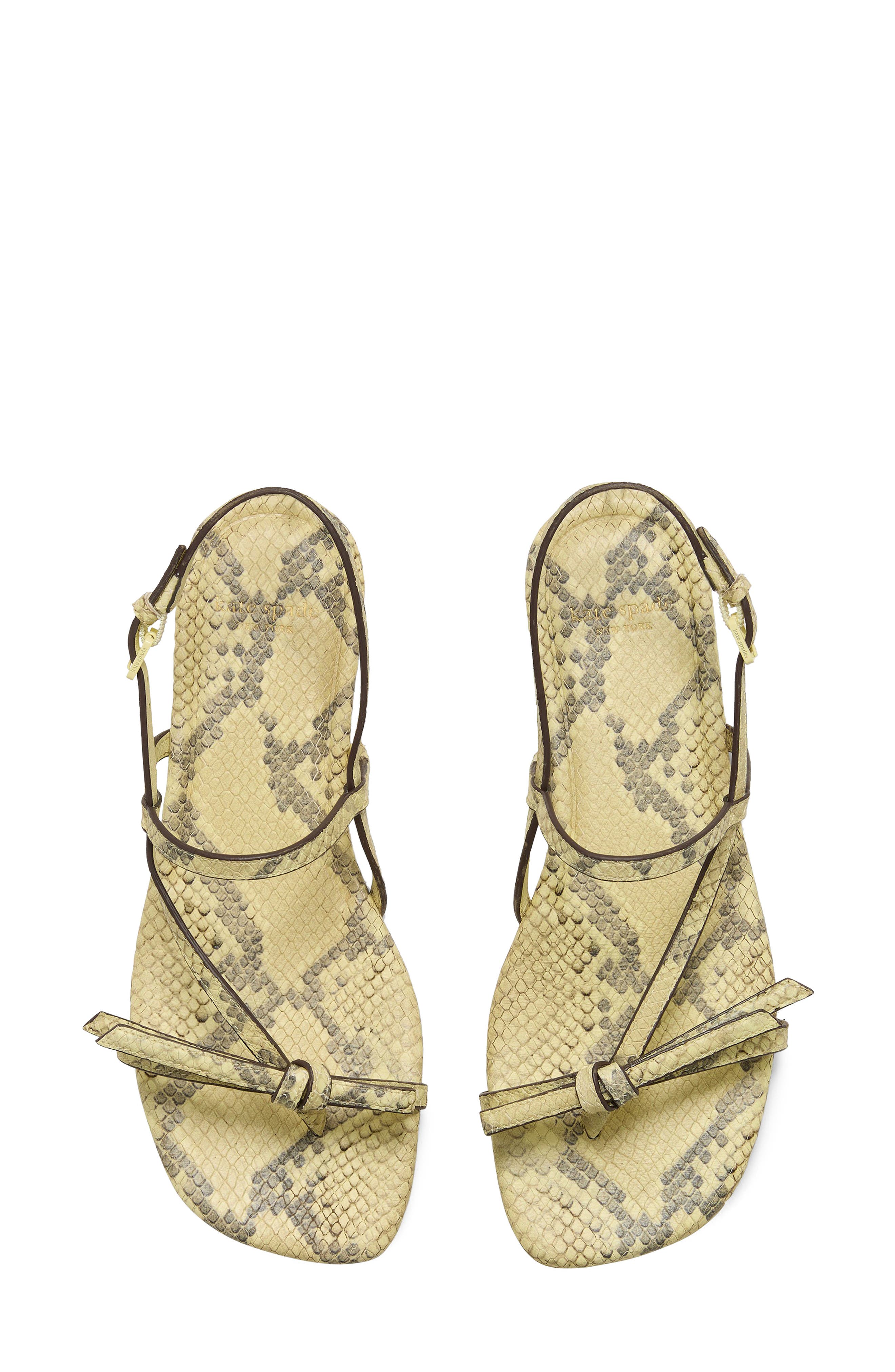 loop slingback sandal, Alternate, color, PALE CITRON