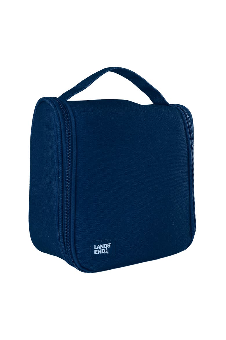 Small Hanging Toiletry Bag for Travel, Canvas Hanging Dopp Kit Hygiene Bag, Alternate, color, Navy