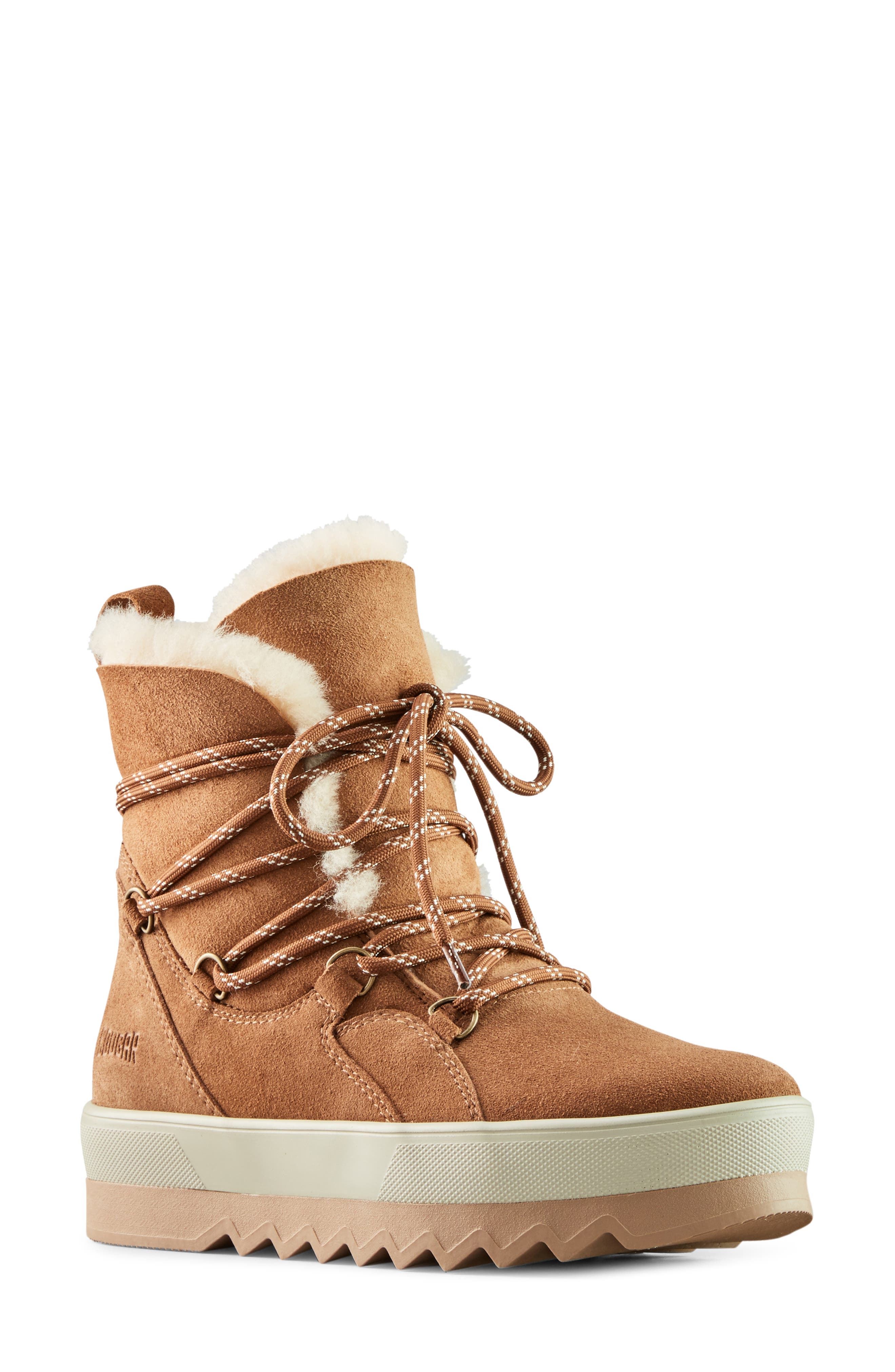 V-Five Waterproof Suede Snow Boot, Main, color, OAK