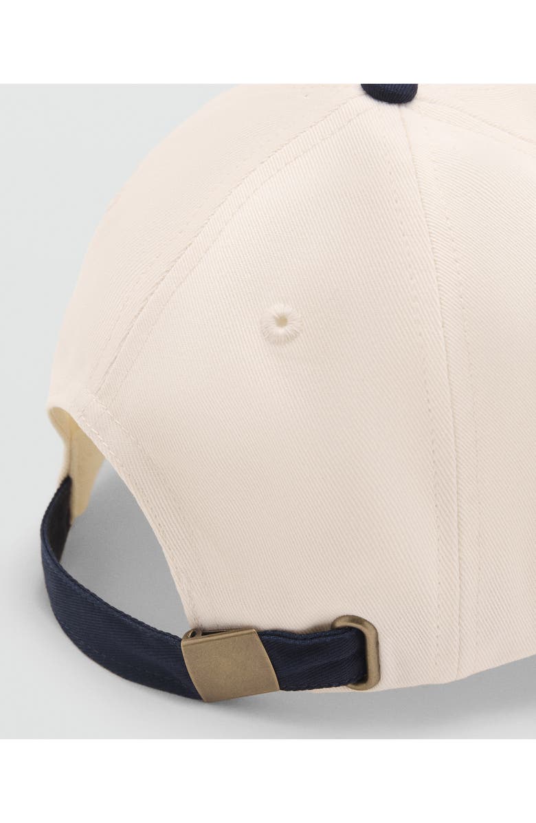 MANGO Embroidered Message Adjustable Baseball Cap, Alternate, color, Navy