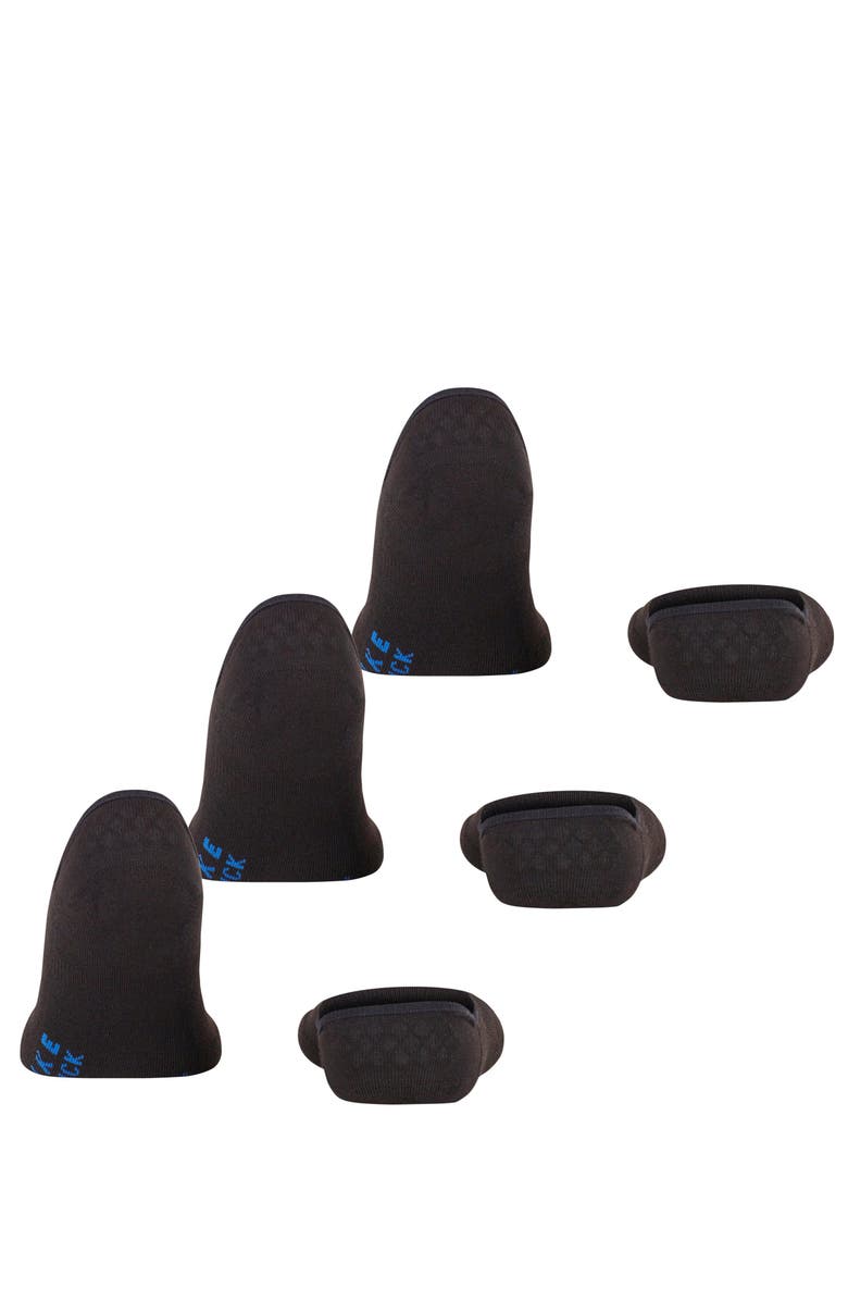 Falke Cool Kick 3-Pack No Show Socks, Alternate, color, Black
