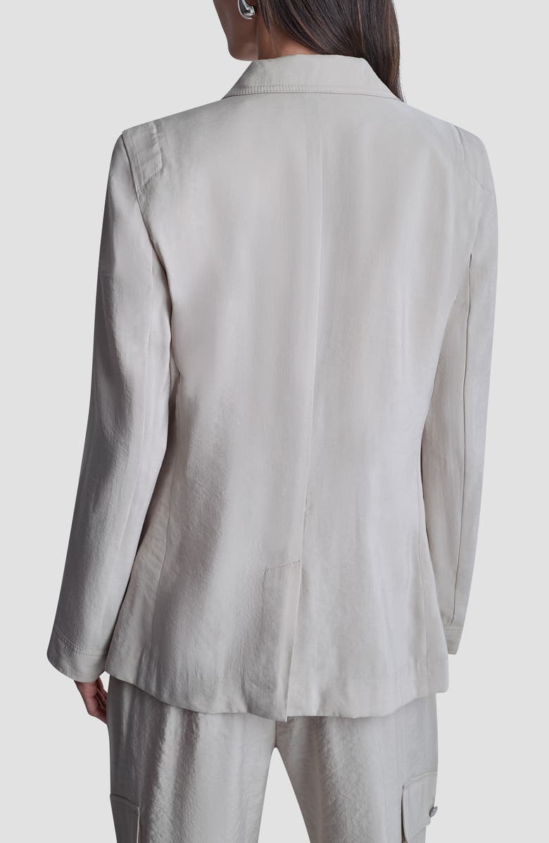 DKNY Faux Suede Fuji Blazer, Alternate, color, Pebble
