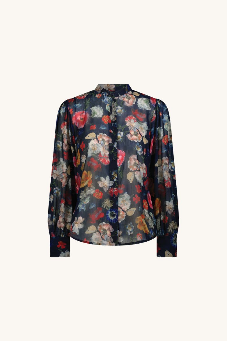 Colette Blouse, Alternate, color, Midnight Garden