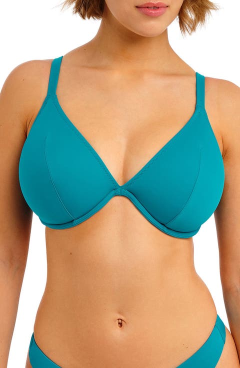 Jewel Cove Underwire Plunge Bikini Top