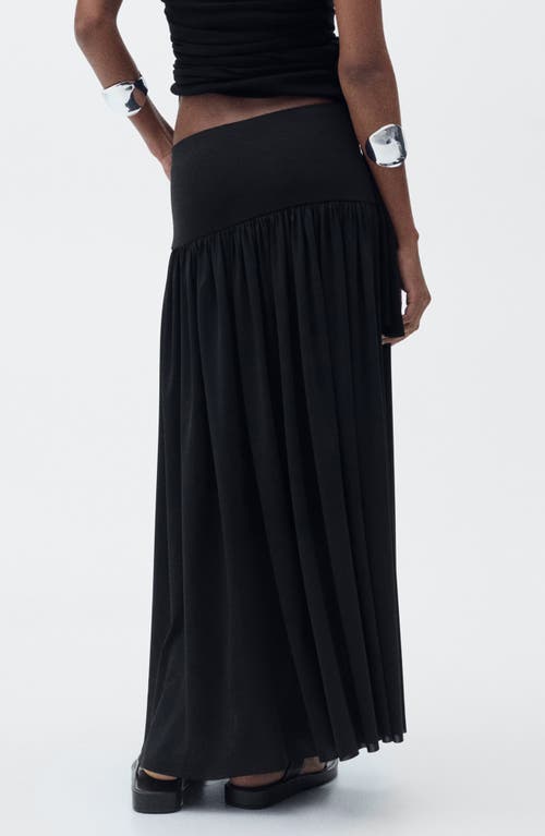 Mango Gathered Maxi Skirt