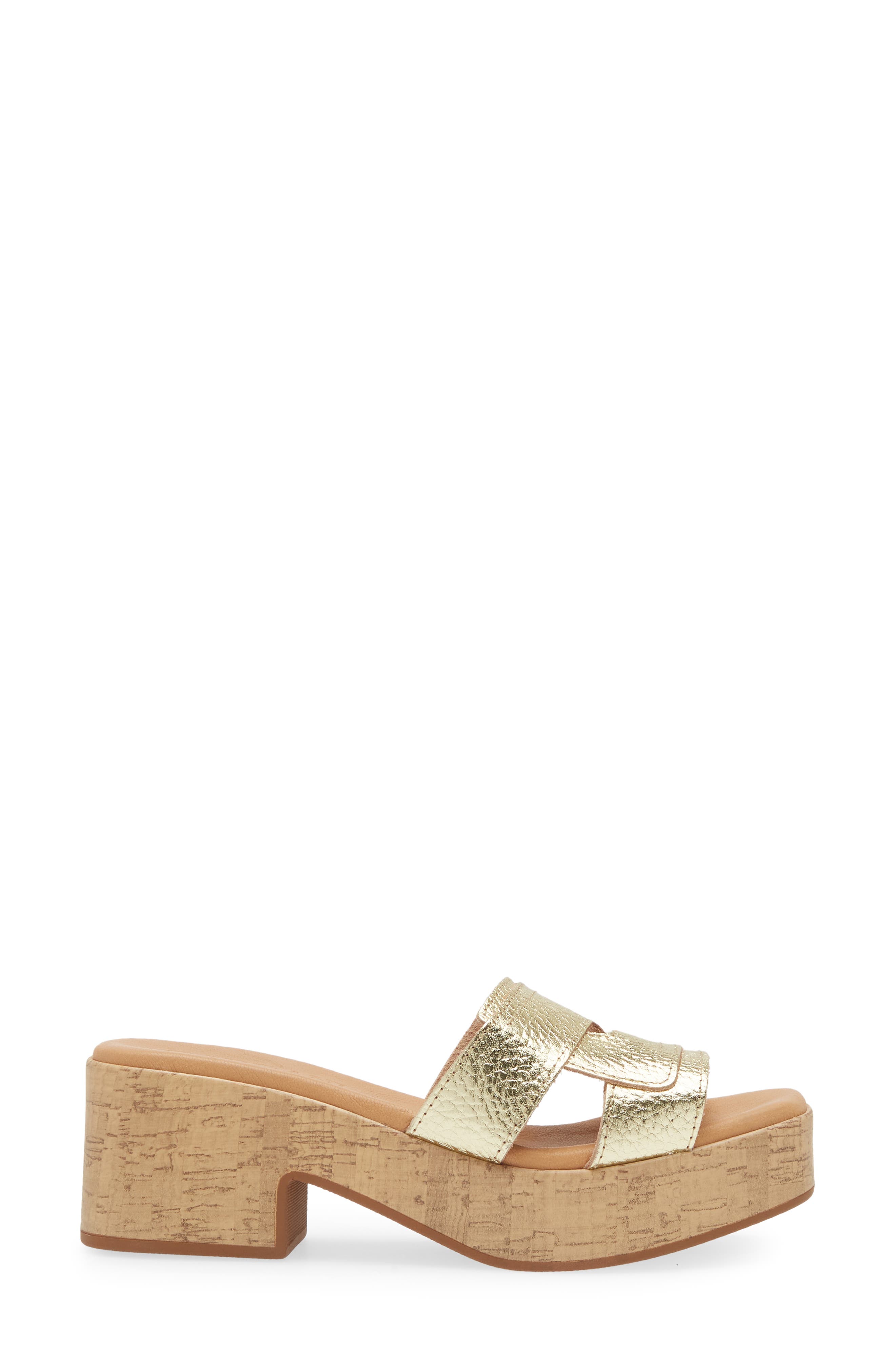 Cordani Marley Platform Slide Sandal, Alternate, color, Platino