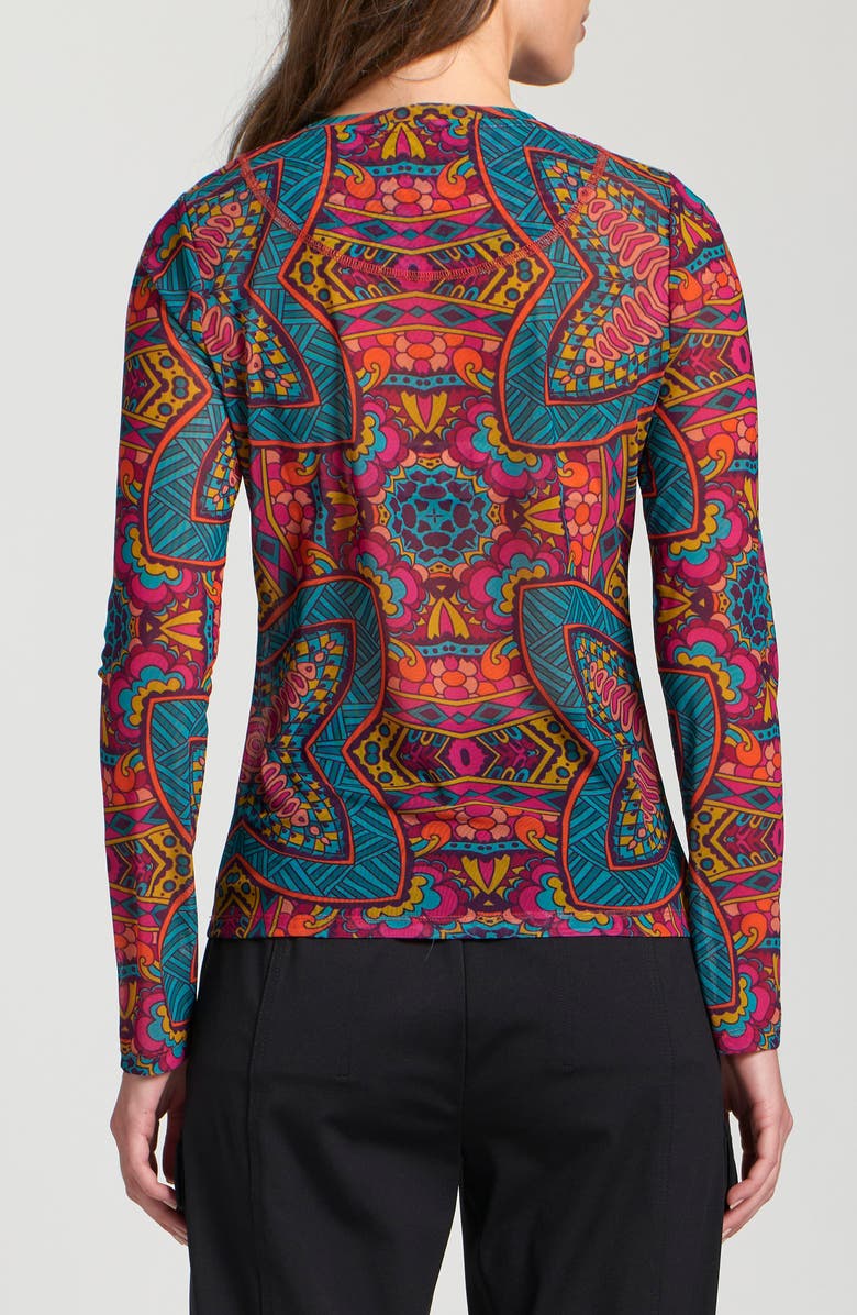 APNY Mesh Top, Alternate, color, Turquoise Multi