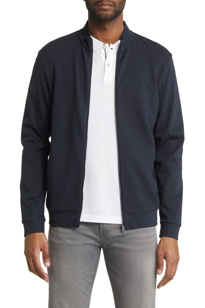 Skiles Cotton Zip-Up Jacket, Main, color, DK BU