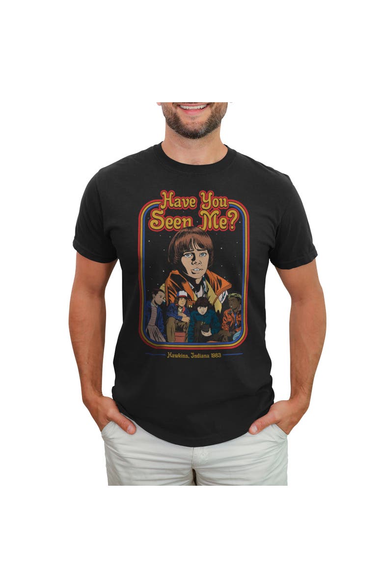 Stranger Things Men's Stranger Things Retro Will Have You Seen Me?  Graphic T-Shirt, Main, color, Black