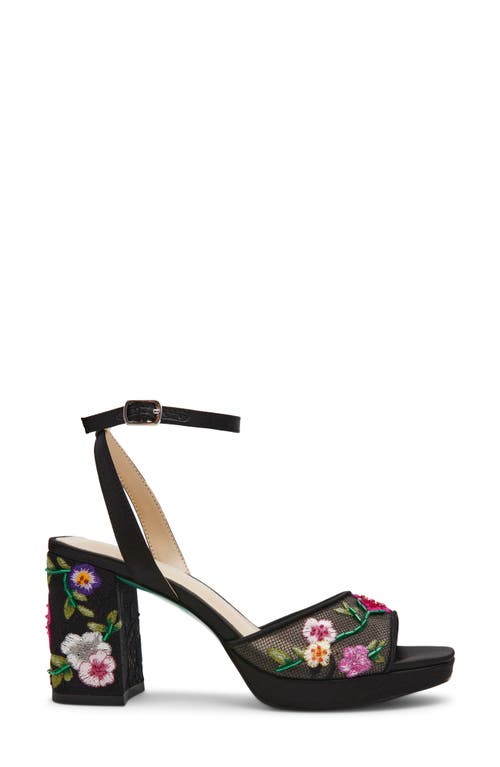 Betsey Johnson Kenni Ankle Strap Platform Sandal In Multi
