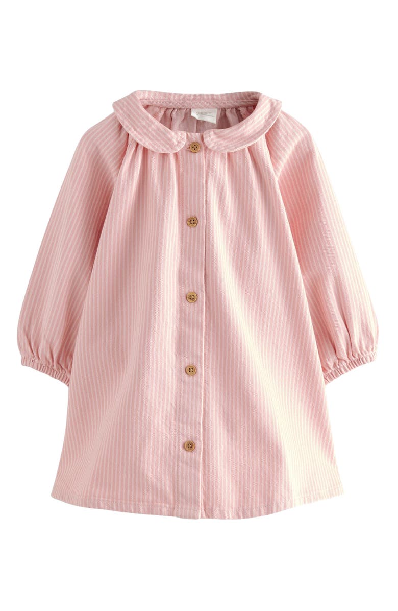 NEXT Kids' Stripe Long Sleeve Denim Shirtdress, Main, color,