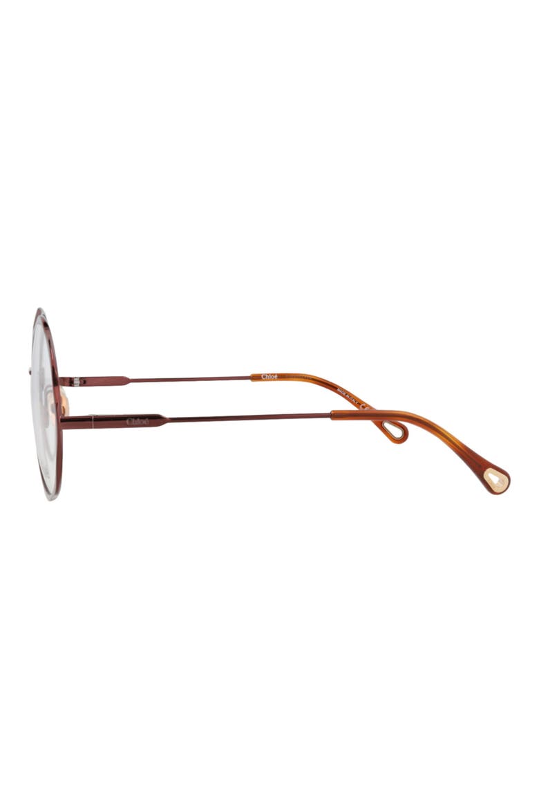 56mm Round Optical Glasses, Alternate, color, BROWN BROWN TRANSPARENT