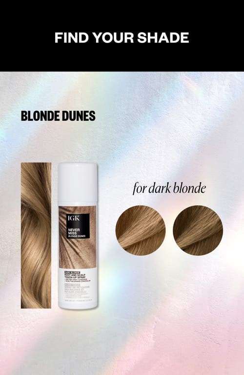 Igk Never Miss Root & Scalp Touch-up Spray In Brown