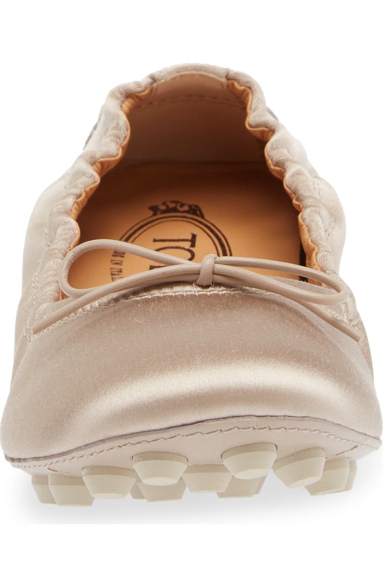 Tod's Gommini Bow Satin Ballet Flat, Alternate, color,