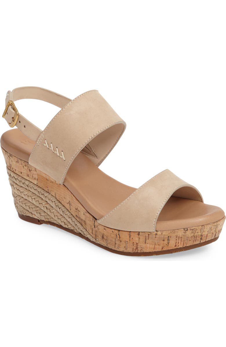UGG<sup>®</sup> Elena Platform Wedge Sandal, Main, color,